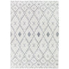 Boho Moroccan Pile Shag Accent Rug 5' x 7' - White